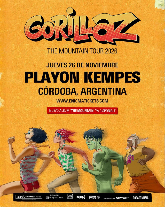 Gorillaz en Córdoba | 26/11